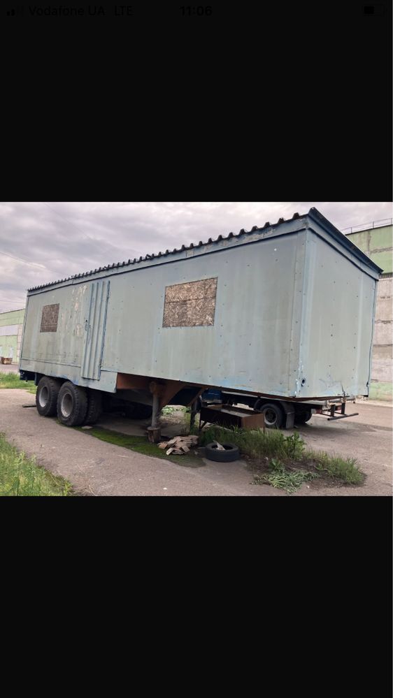 Полуприцеп будинок на колесах,битовка  Камаз  двухосний