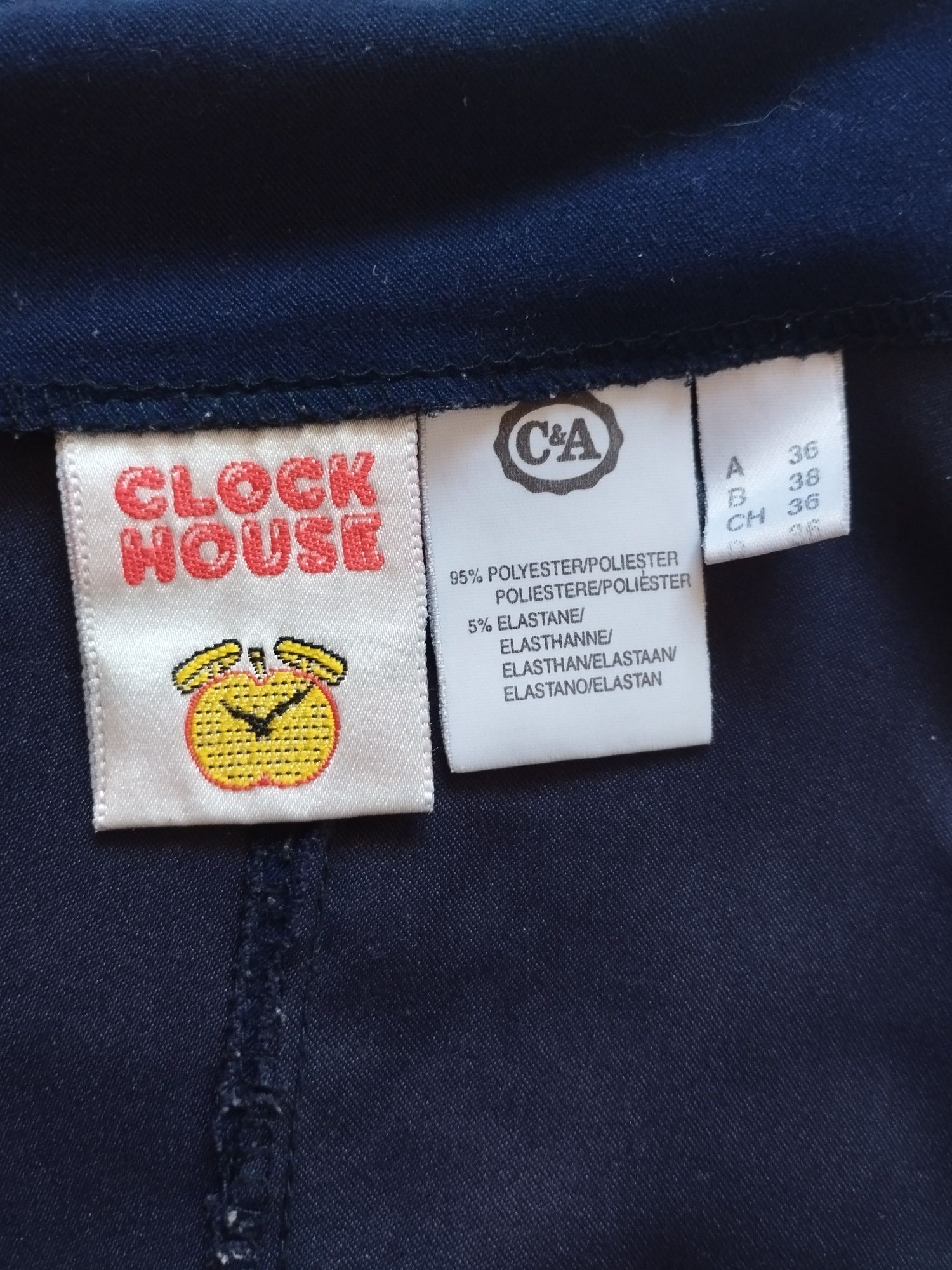 Granatowa ciemnoniebieska krótka spódnica M C&A Clockhouse