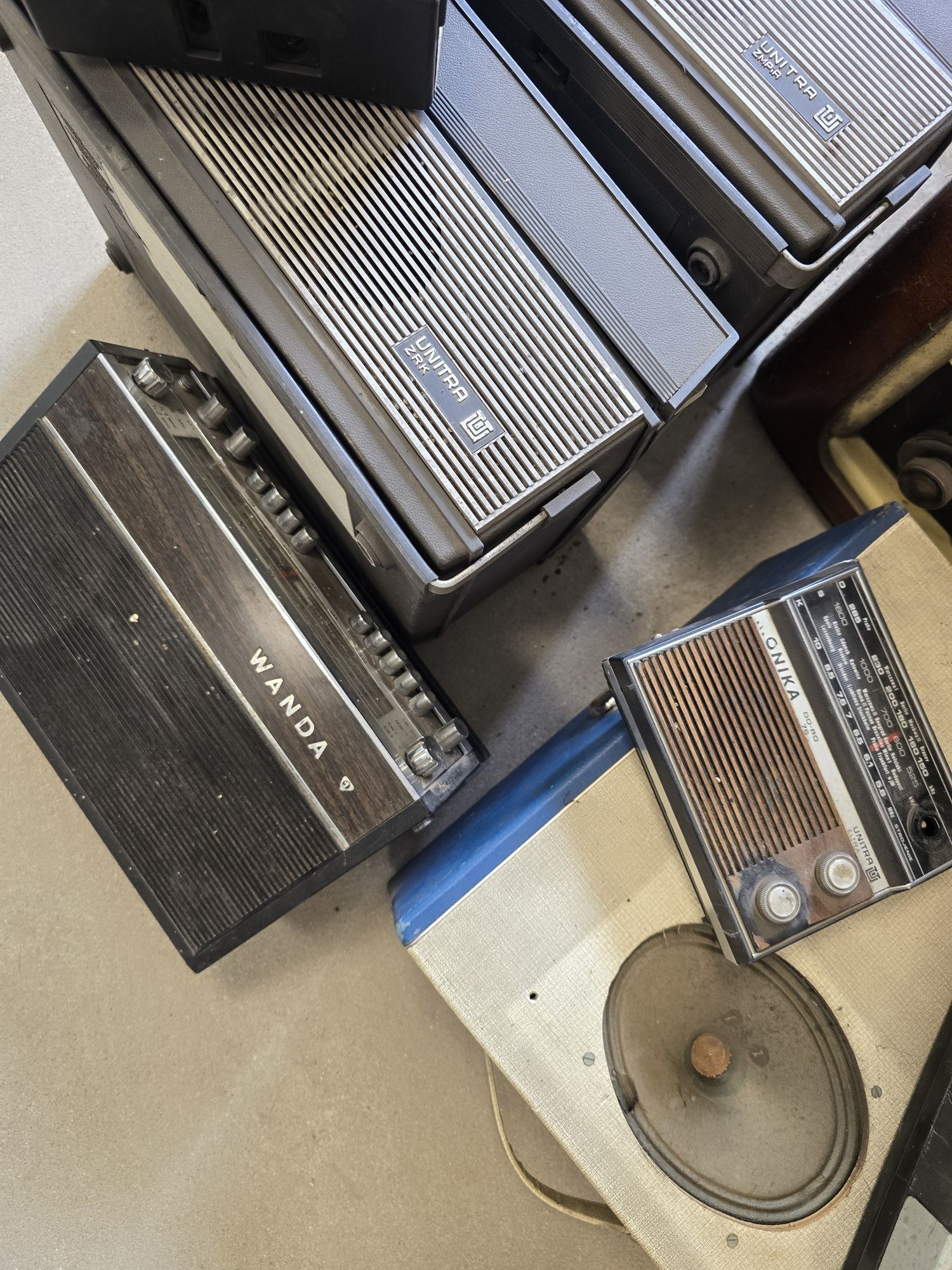 Stare radia lampowe Unitra,retro sprzet,elektronika