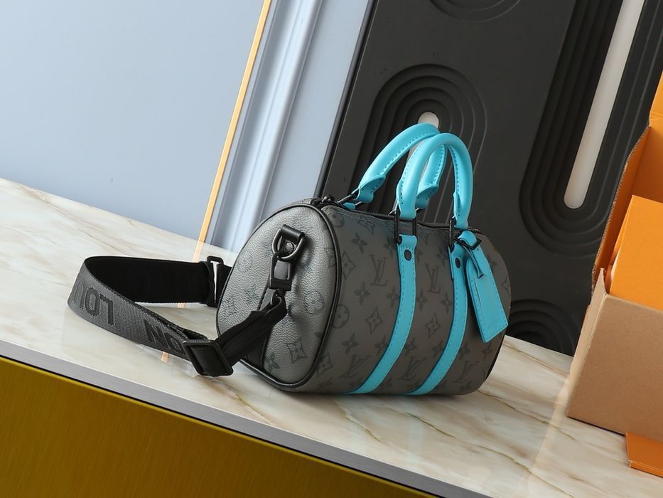 LOUIS VUITTON keepall 25cm сумка мужская унисекс зеленая серая желтая