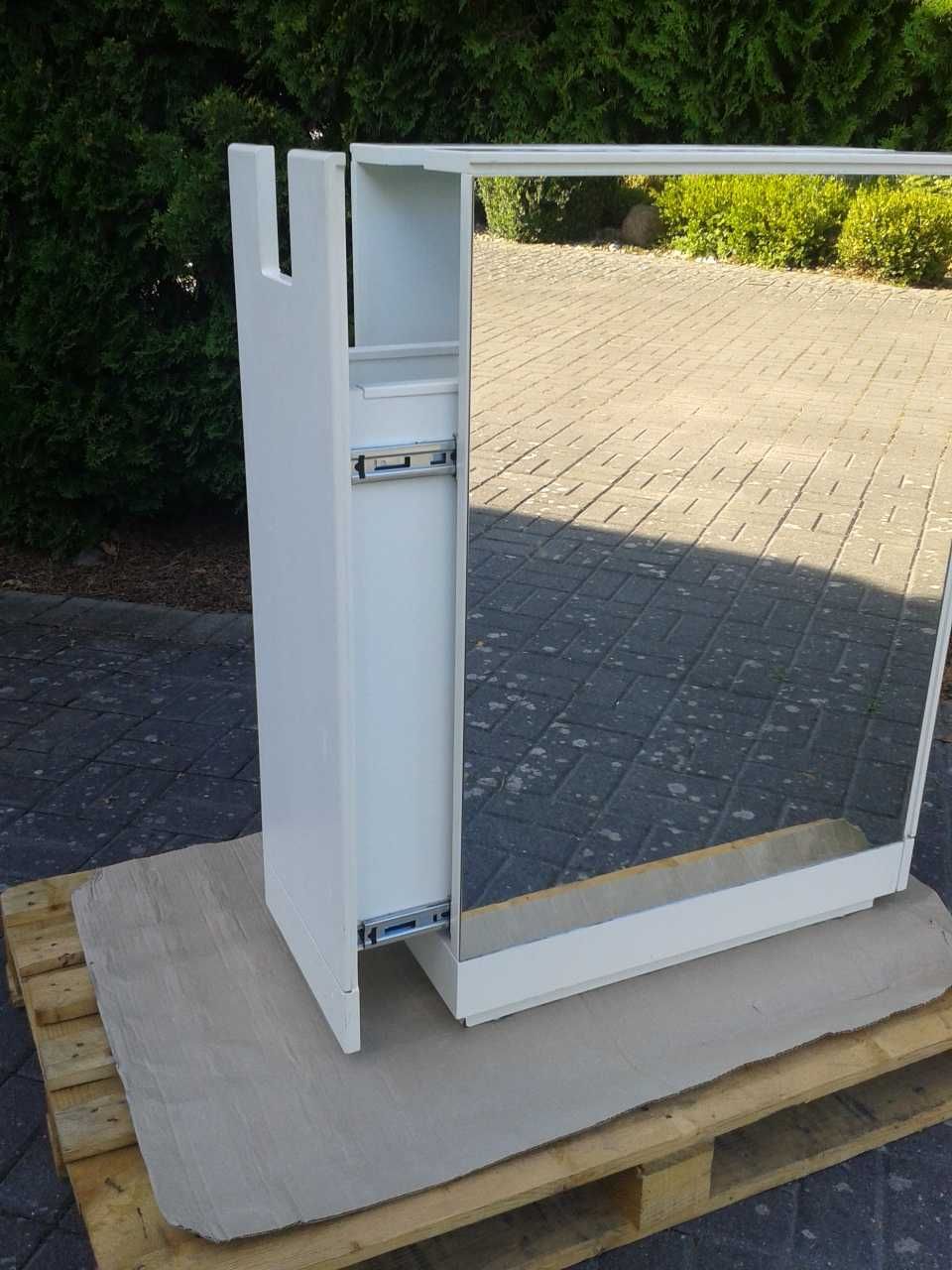 KOSZ na śmieci / POJEMNIK na stopki Z LUSTRAMI do sklepu obuwniczego