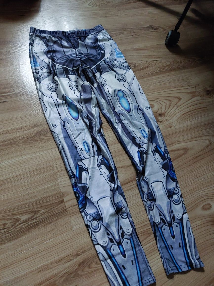 Legginsy mecha robot fantasy Evangelion s m L 36 38 40