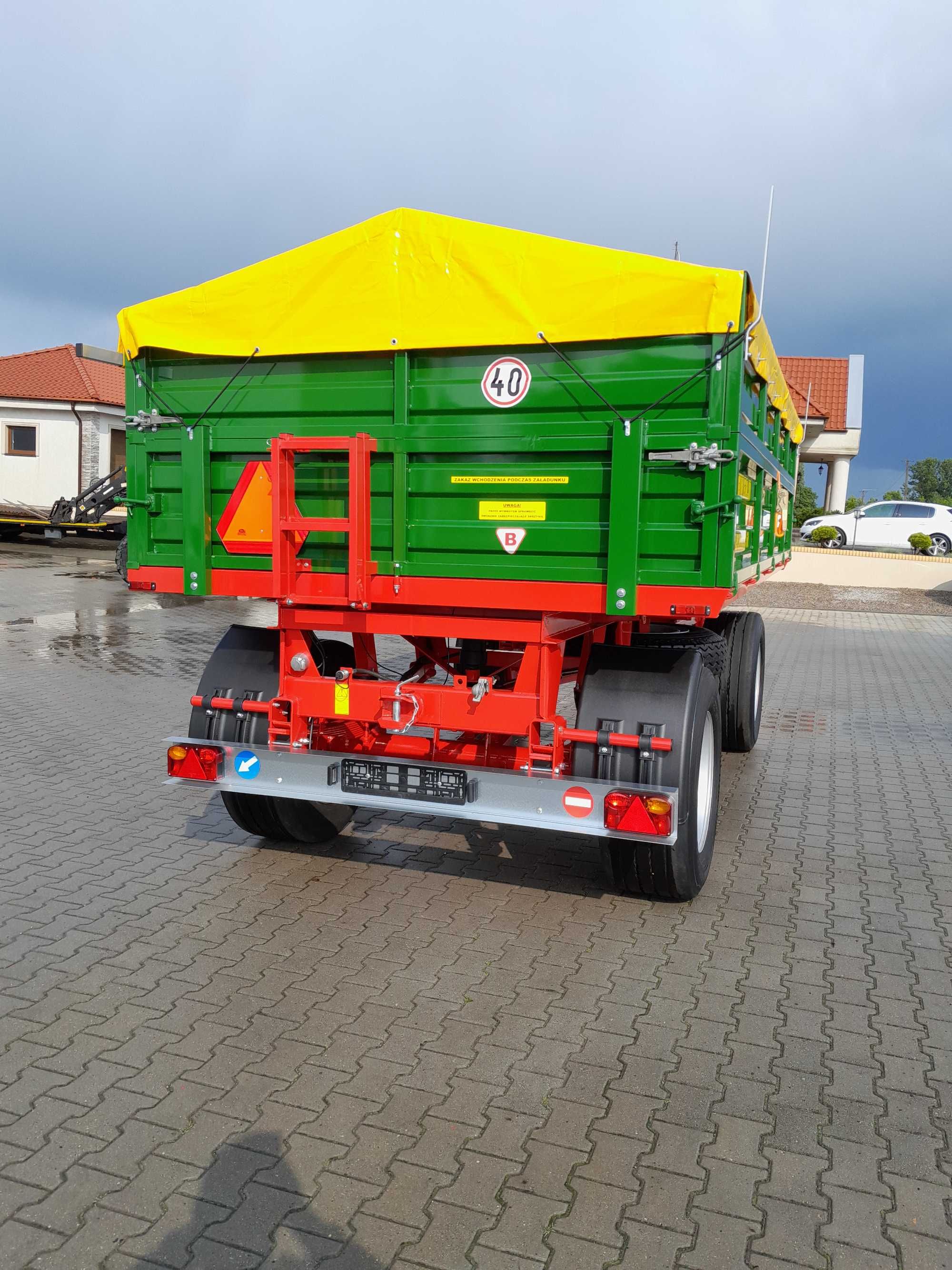 Przyczepa rolnicza IFA HW, HL 6011 2 strony 6-8 ton wywrotka-Nowa RAMA