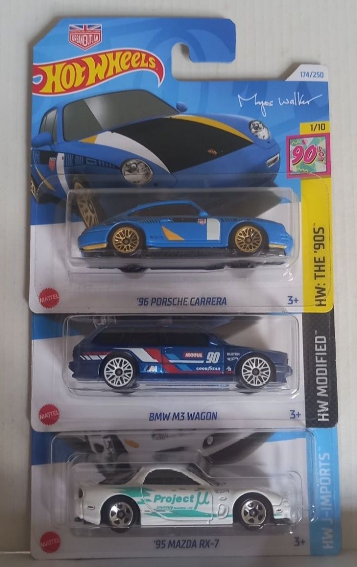 Hot wheels porsche vs bmw vs mazda