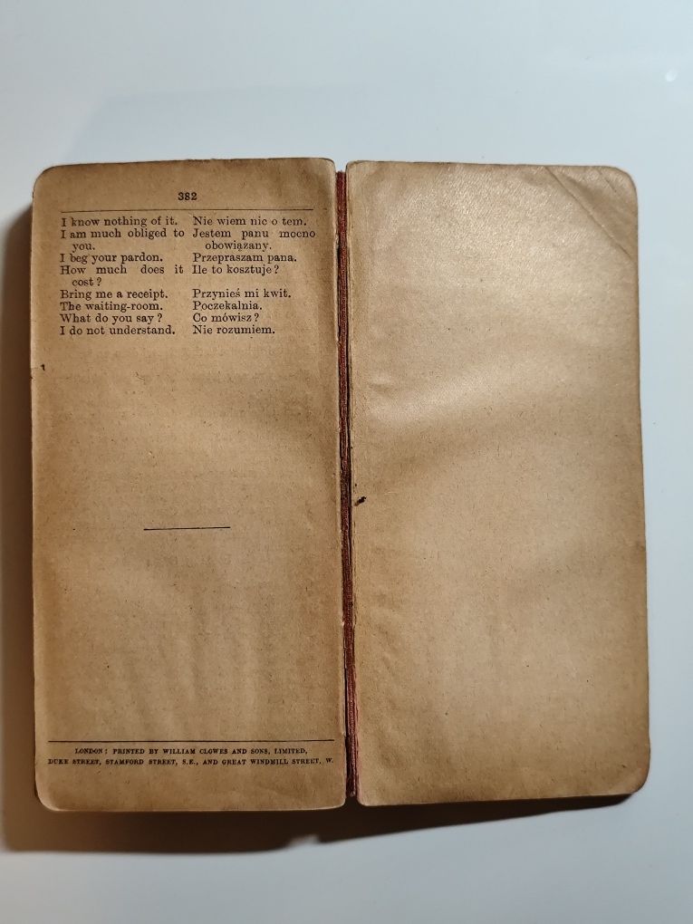 Hill's Vest-Pocket Polish-English English-Polish Dictionary wyd. 1916
