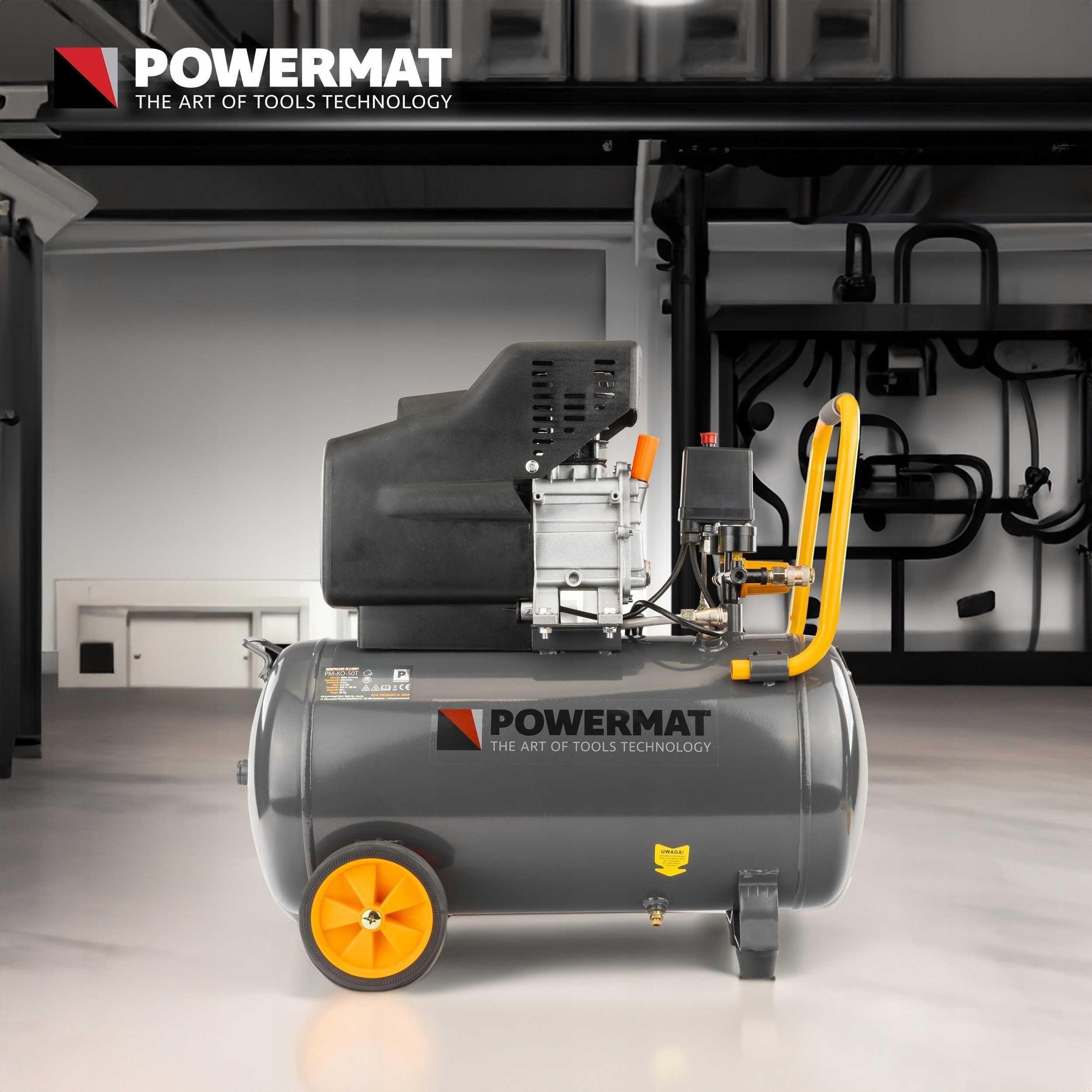 KOMPRESOR OLEJOWY 50L sprężarka 8 bar 206 l/min 230V