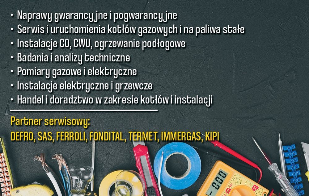 Przegląd i naprawa kotły gazowowe i na paliwa stałe. Pellet ekogroszek