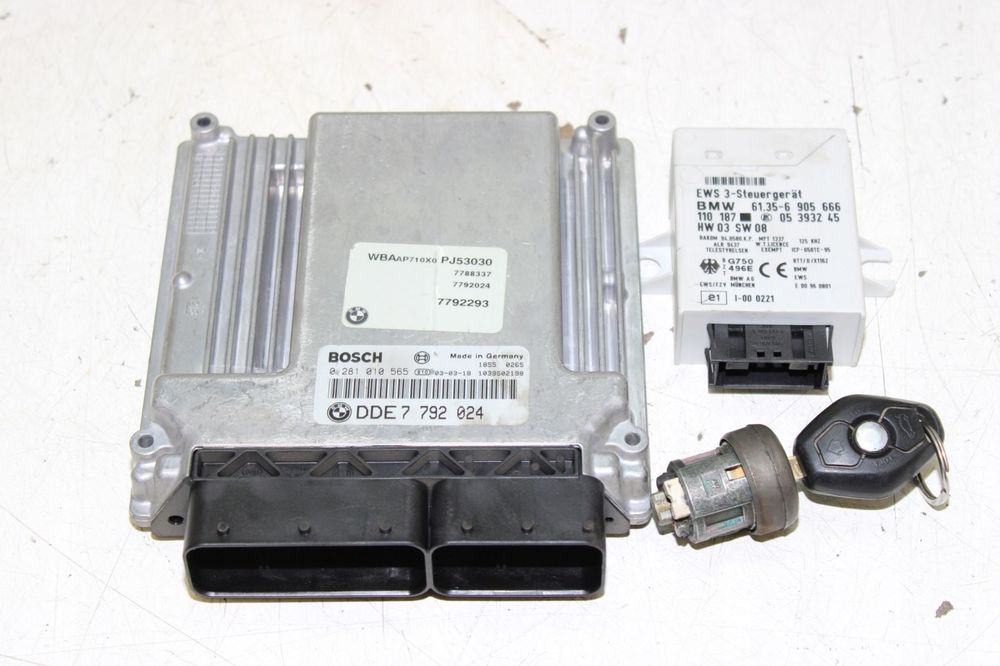 BMW E46 320D M47 150KM LIFT STEROWNIKA SILNIKA ZESTAW KLUCZ WKŁADKA 7792024