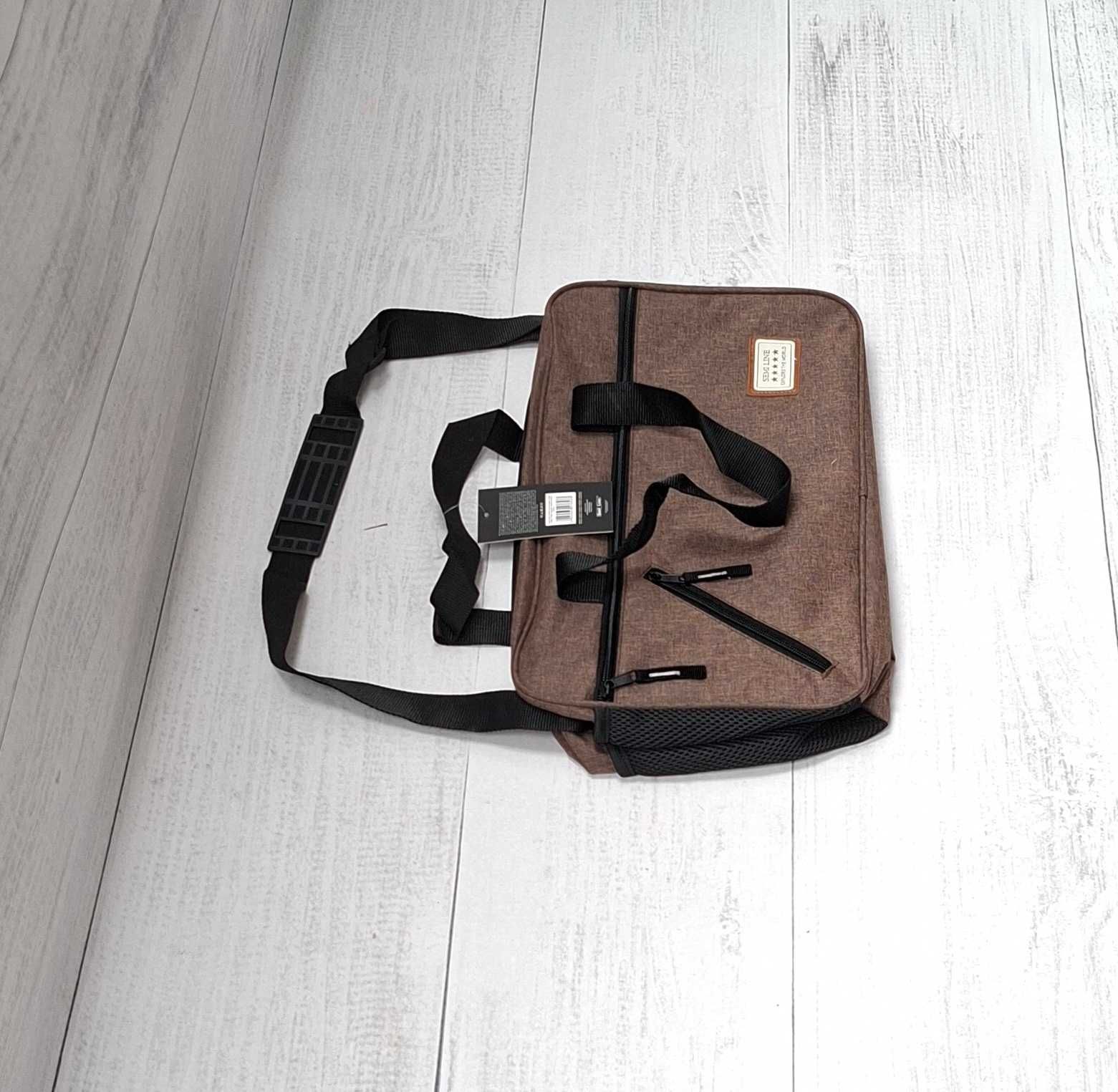 Torba podróżna do samolotu - bagaż - 20 L – brązowa SEMI LINE