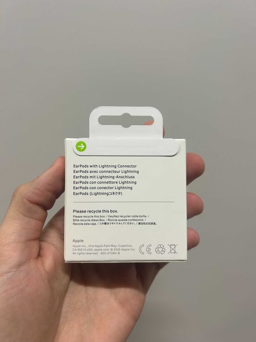 Навушники Apple Earpods Lightning провідні еарподс для айфону iphone