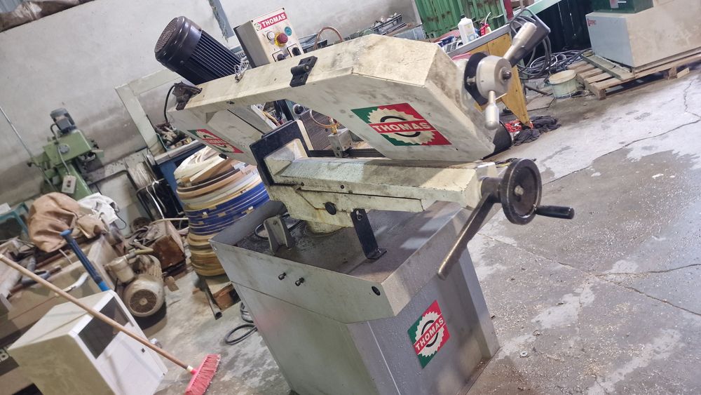 Serrote de fita thomas maquinas de serra com carril lharia metalomecan