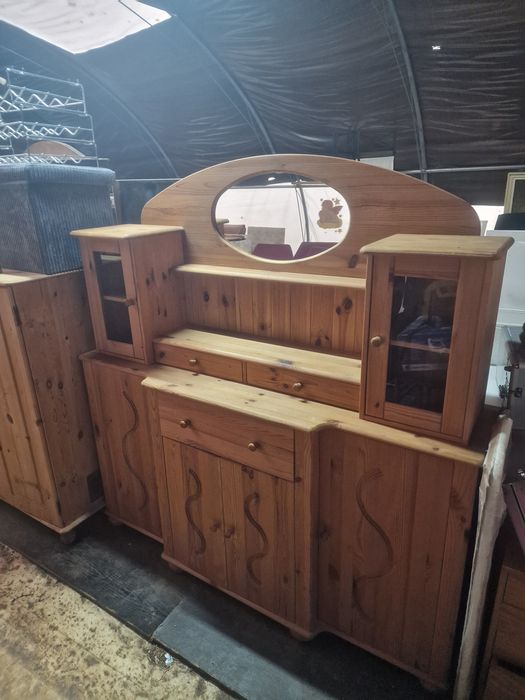 Komoda toaletka witryna sosnowa