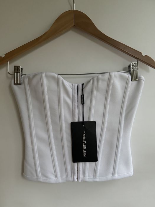 Корсет з кісточками білий корсет