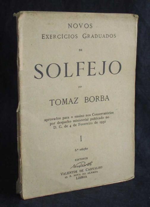 Livro Novos Exercícios Graduados de Solfejo I Tomás Borba 3ª edição