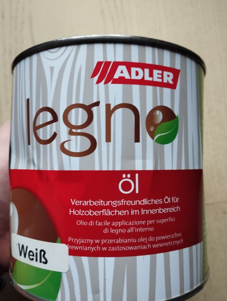 Adler Legno olej biały Weiss do drewna