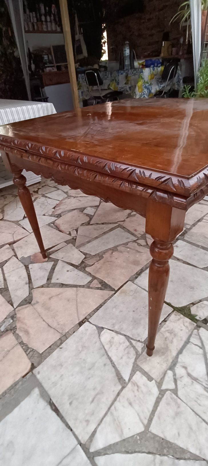 Mesa antiga trabalhada meados 1950