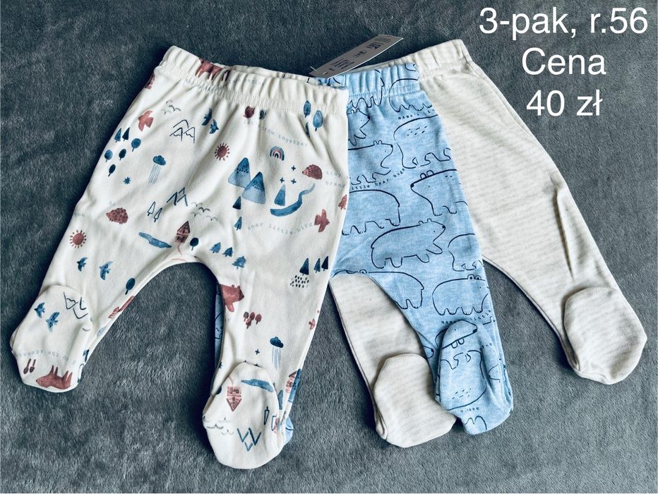 Pajacyki 3-pak, rozm 56 George