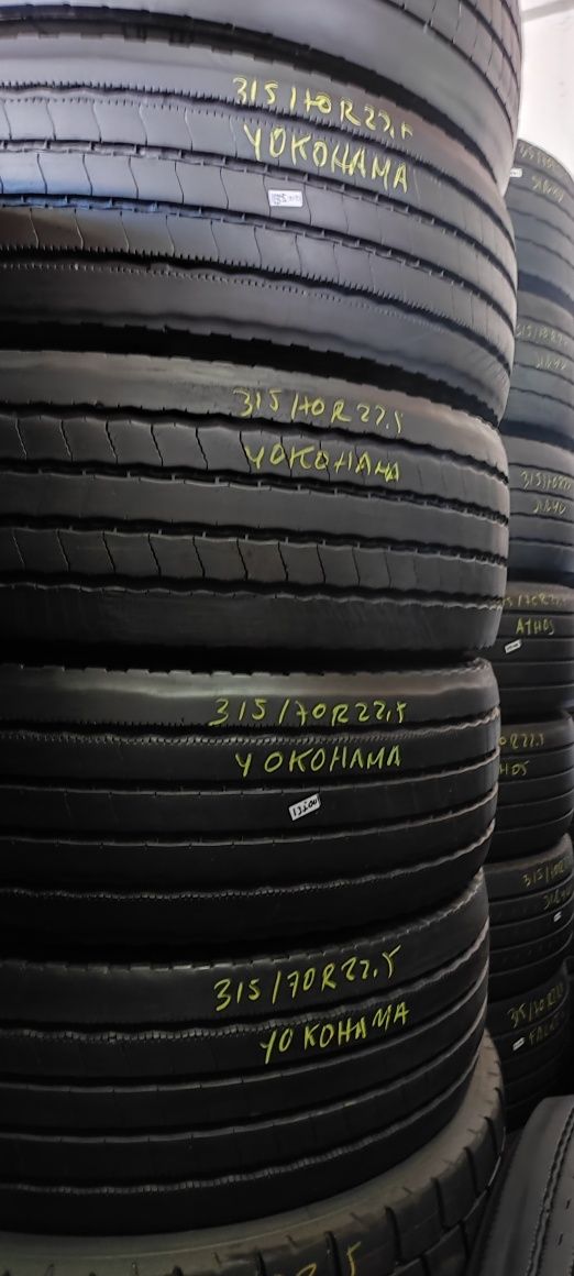 315/70R22,5 usados Yokohama muito piso