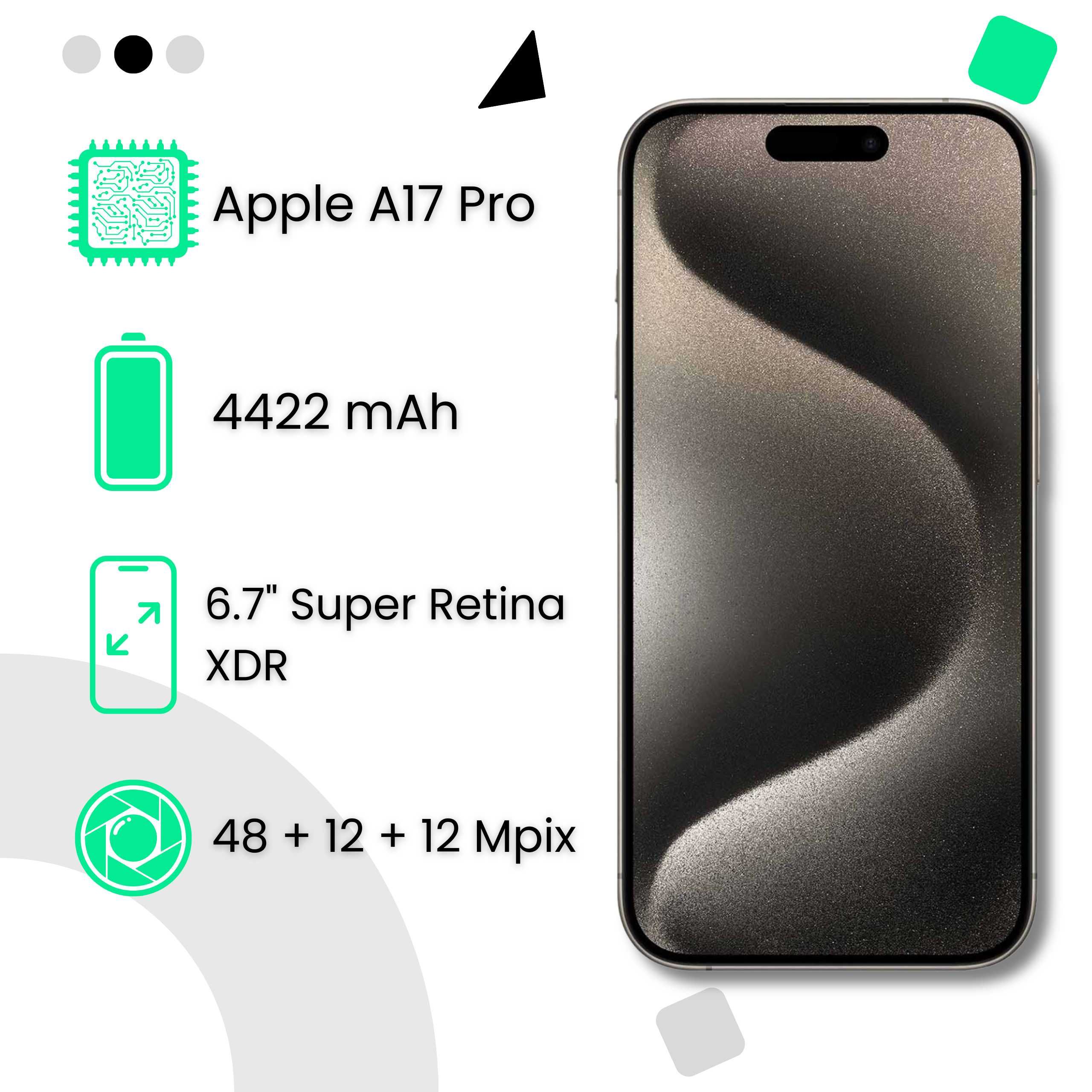 HIT/iPhone 15 Pro Max 256 GB/Gwarancja 24msc/PROMENADA