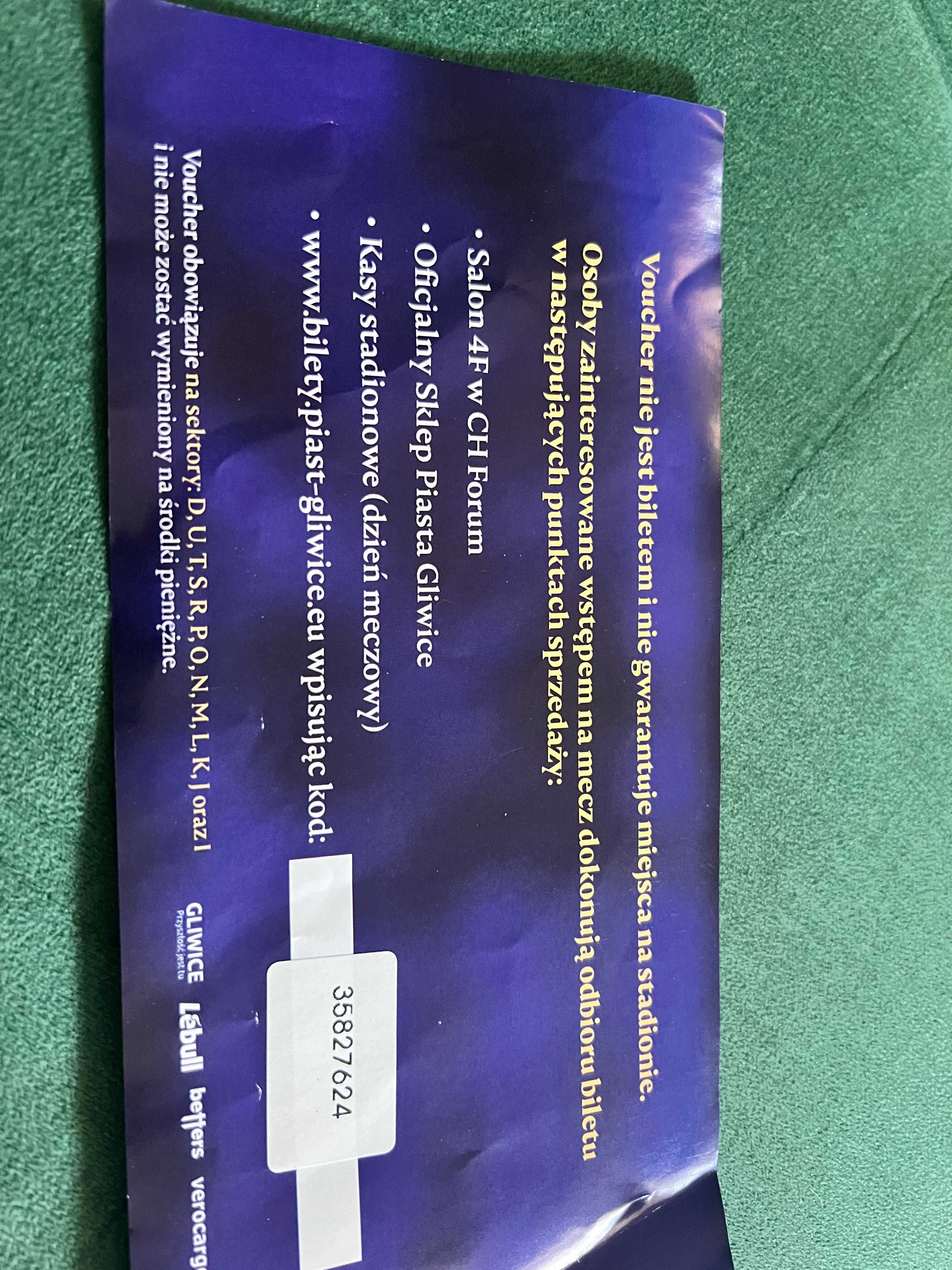 Voucher na mecz Piast Gliwice
