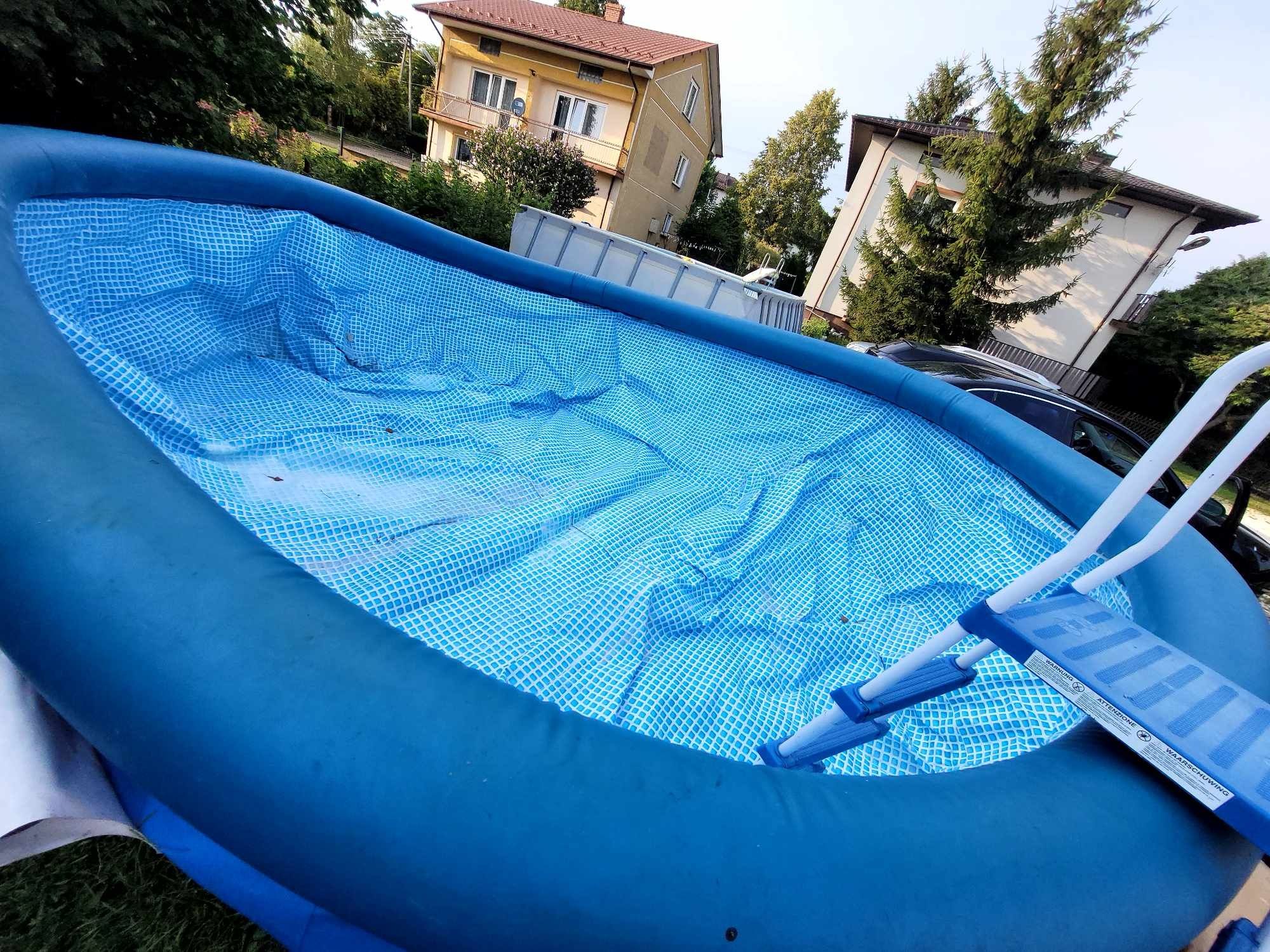 Basen rozporowy , stelażowy INTEX , duży! Cały zestaw