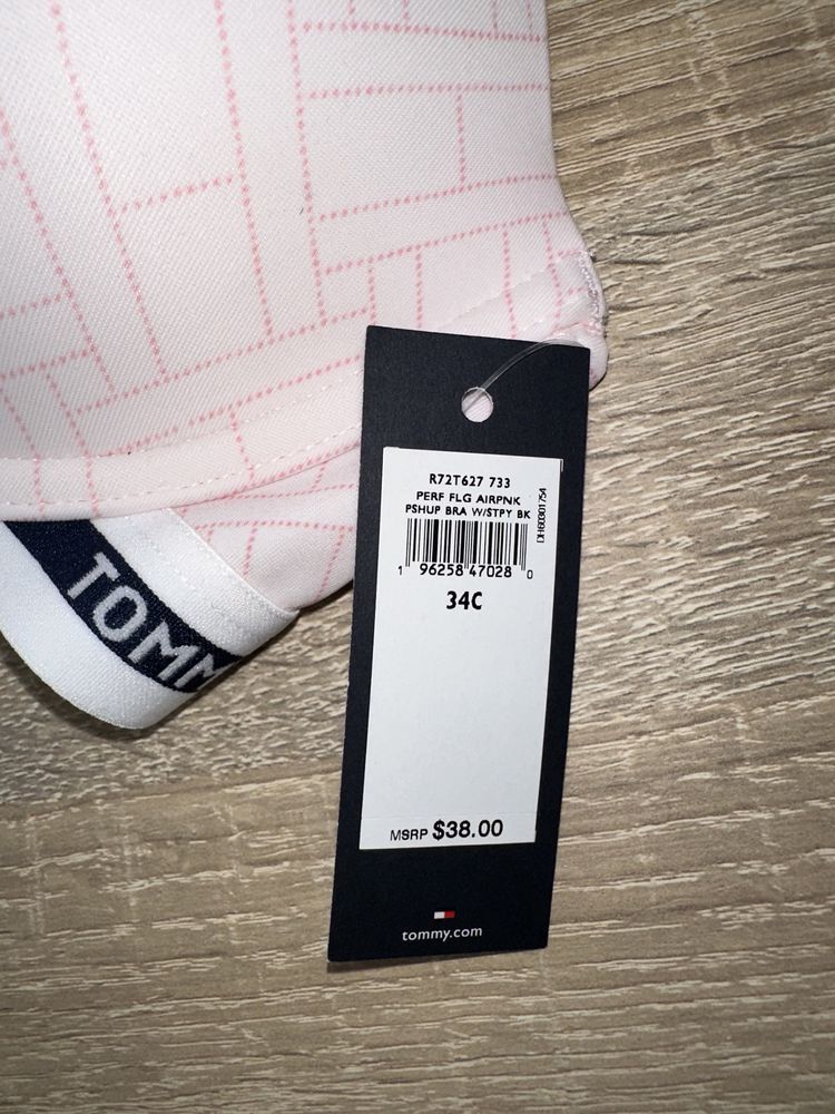 Pudrowy biustonosz Tommy Hilfiger r34C