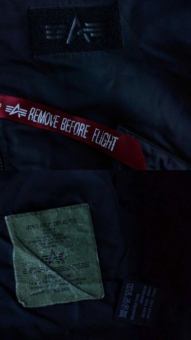 Бомбер Alpha Industries CWU-45 hooded куртка