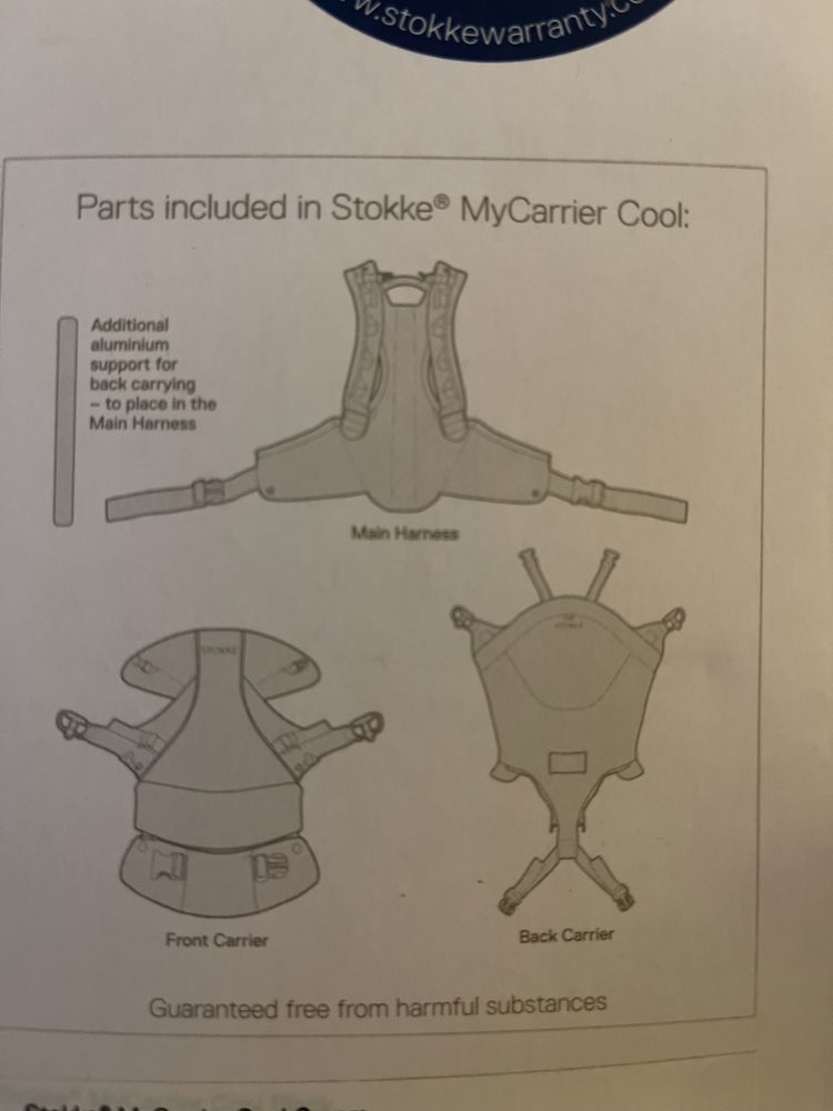 Nosidło Stokke MyCarrier 3 w 1 do 3 lat beżowe