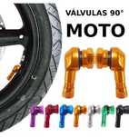Par de válvulas angulares 90 graus alumínio tubeless moto cafe racer