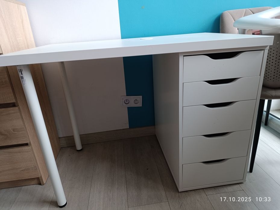 Biurko z komoda Alex