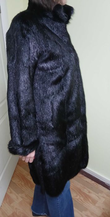 Шуба нутрія тм Тисмениця розм 44-46 укр, стан ідеальний