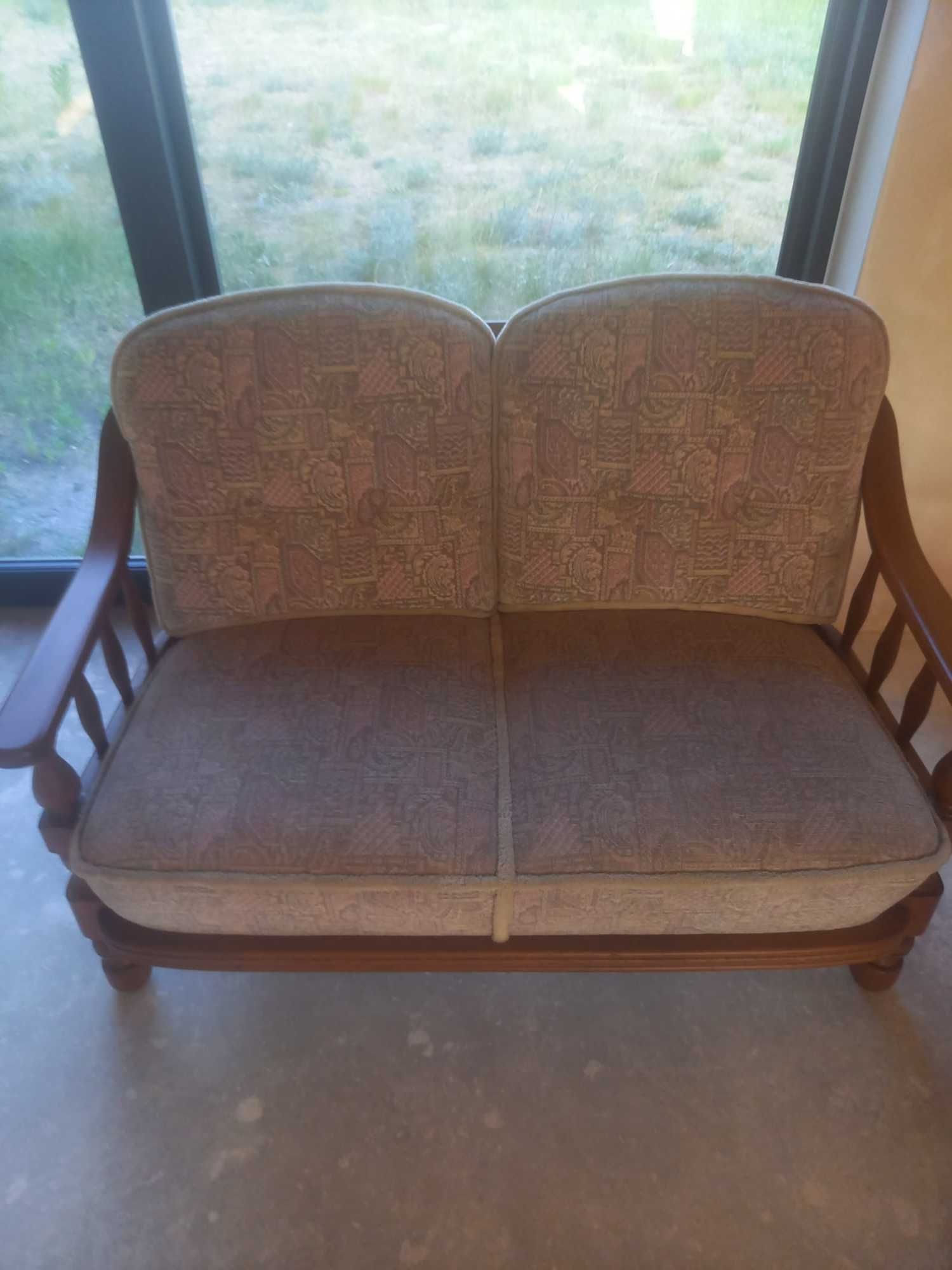 Piękny komplet wypoczynkowy retro do salonu