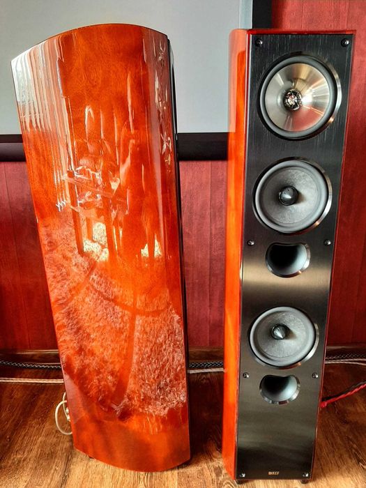 Kolumny głośnikowe Hi-End KEF XQ40 Khaya Mahogany (Mahoń Afrykański)