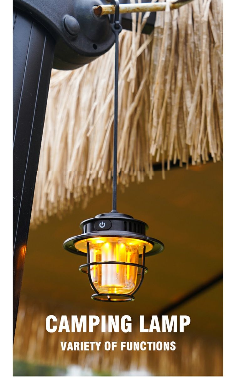 Lampa kempingowa Retro, ładowanie typu C