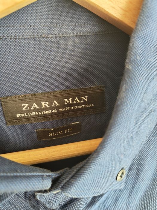 Camisa Zara azul escura