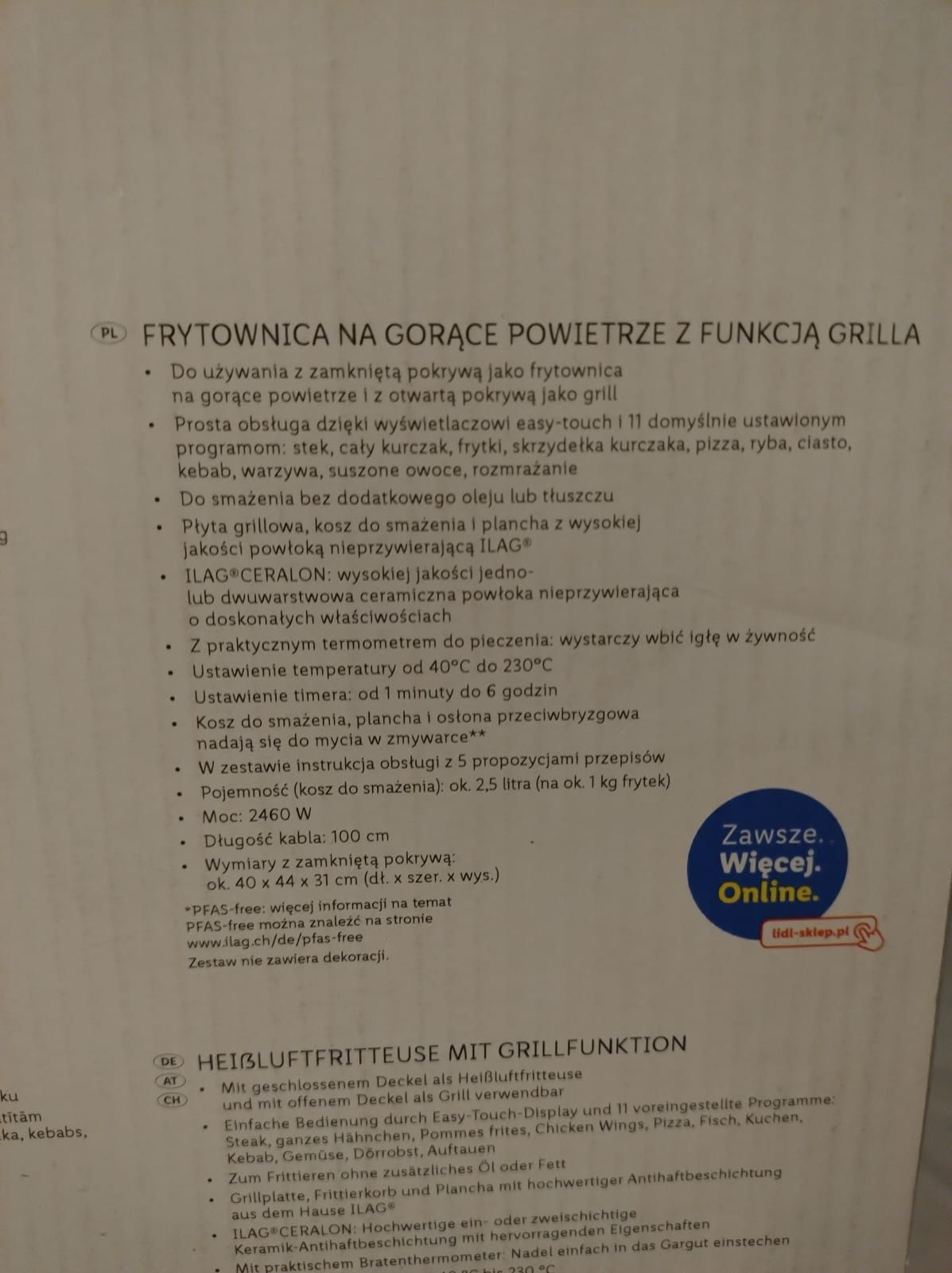 Frytkownica na gorące powietrze z funkcją grilla SilverCrest