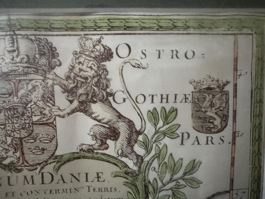 Stare dokumenty(mapa żeglarska) 1660r