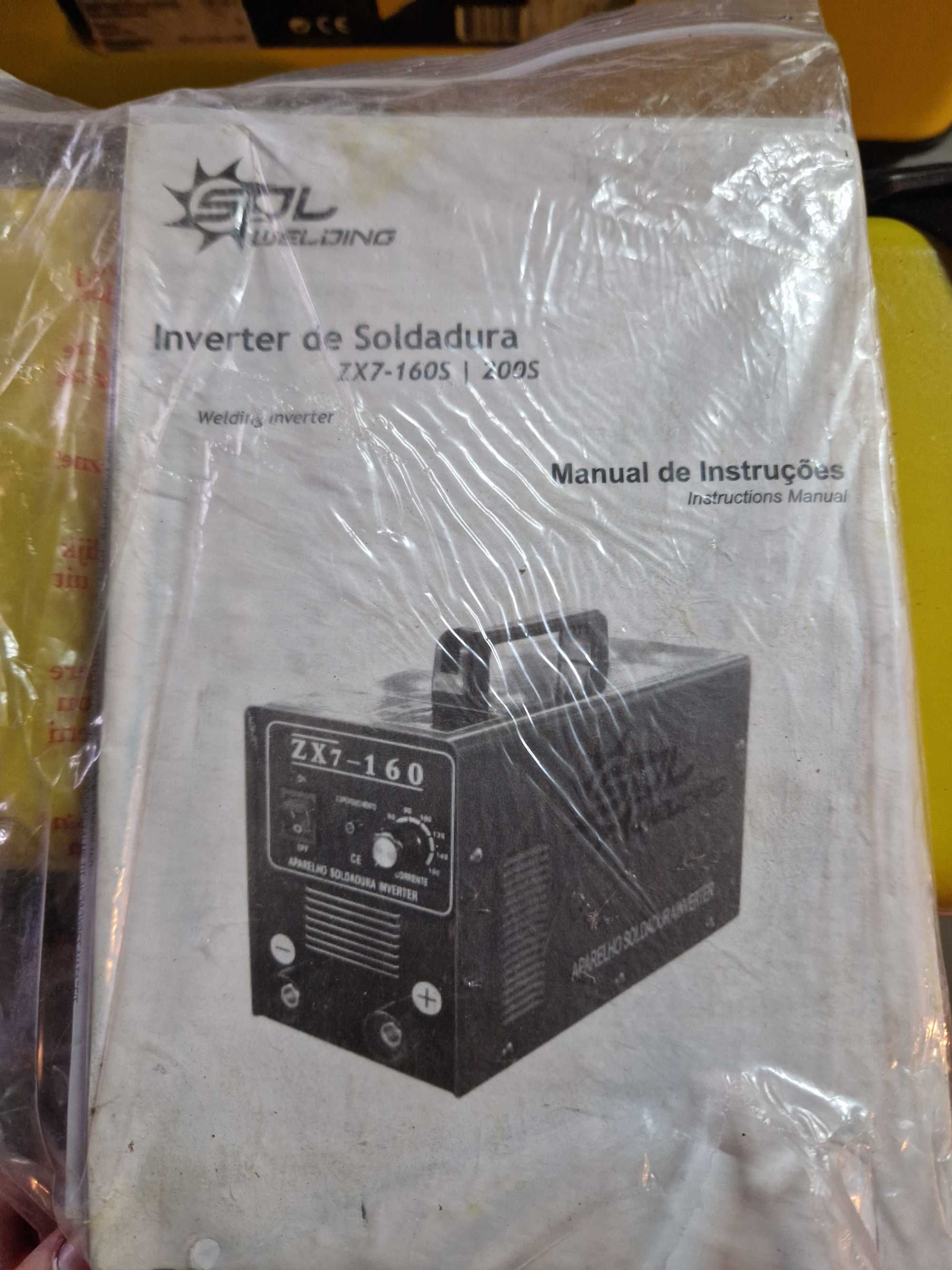 APARELHO DE SOLDADURA INVERTER ZX7-160S SOL WELDING