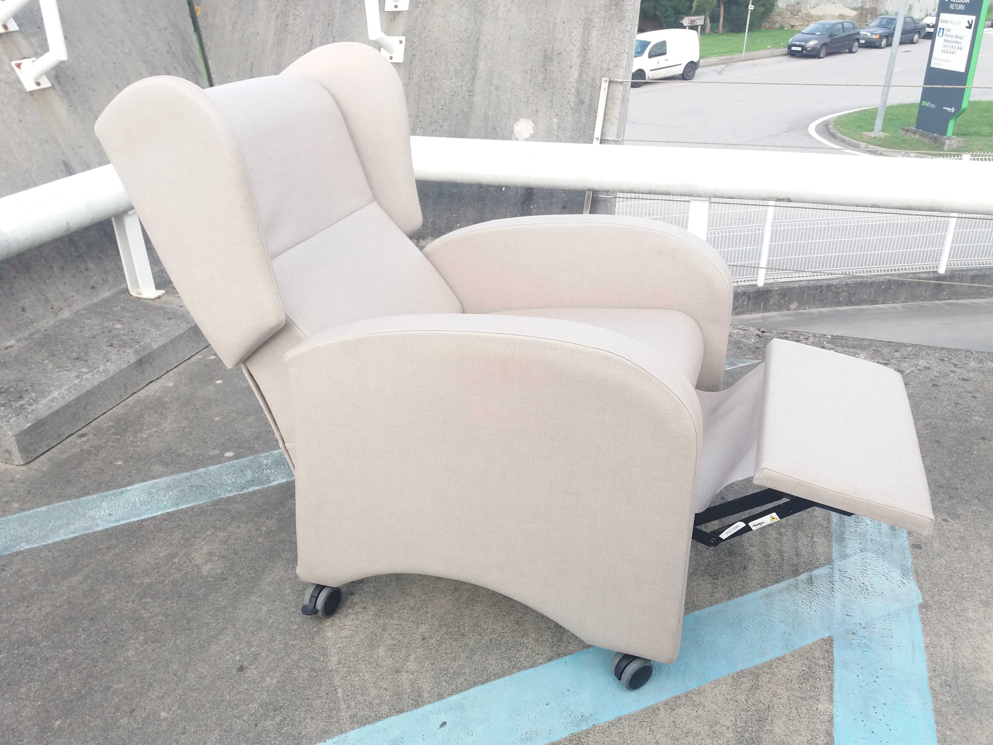 Cadeirão geriatrico sénior poltrona relax reclinavel tipo hospital