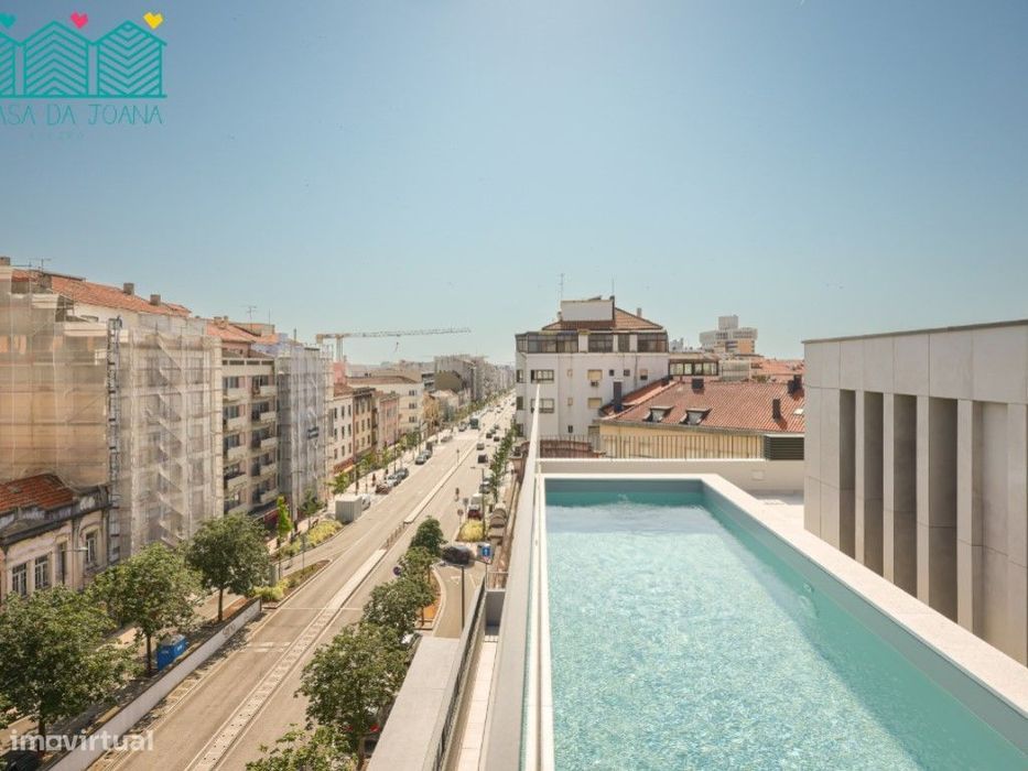 Penthouse com Terraços e Piscina no centro da Cidade de Aveiro