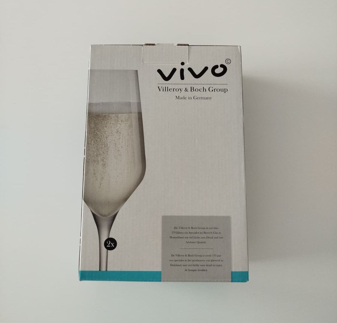 Flutes Champanhe Vivo By Villeroy & Boch Novos com caixa