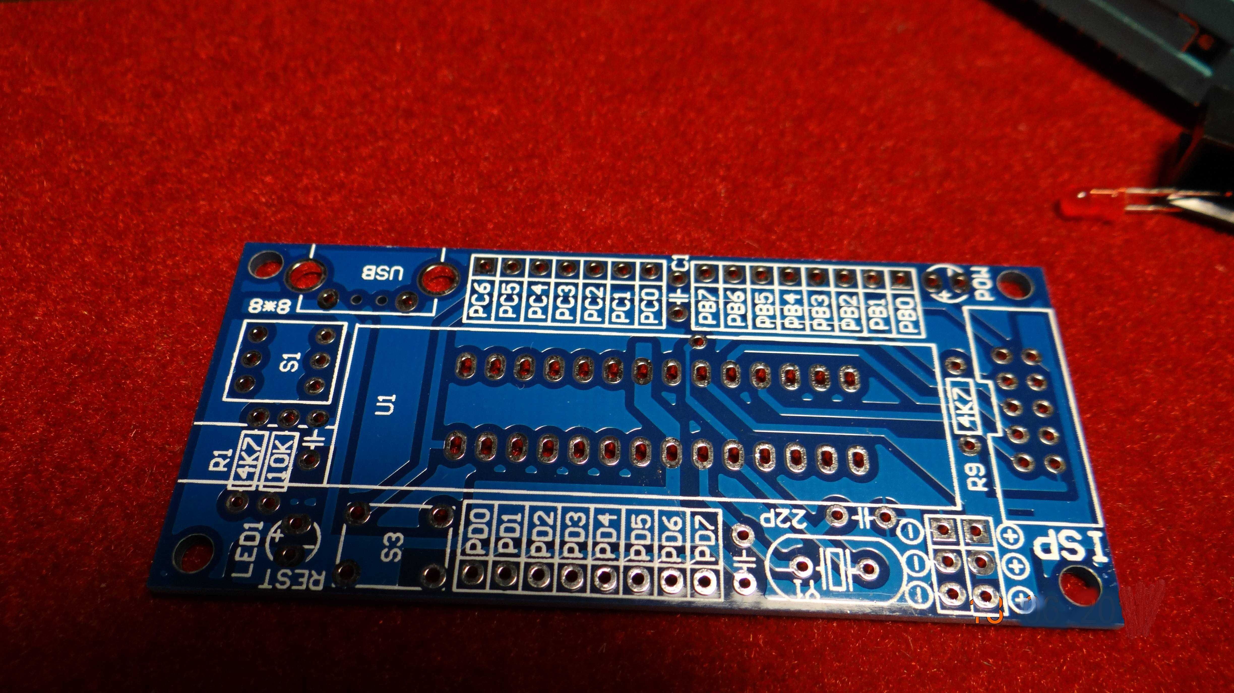 Отладочная демо плата Atmega8, Atmega48
