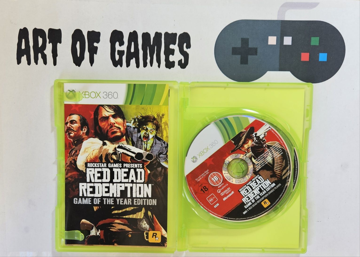 Red Dead Redemption GOTY Xbox 360 3xA Mapa Game of The Year Edition