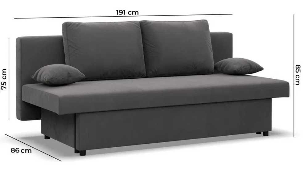 Kanapa z Funkcją Spania Nola Sofa Rozkładana WYSYŁKA CAŁA POLSKA