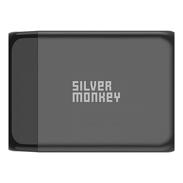 Ładowarka GaN Silver Monkey SMA155, 200W 3xUSB-C PD USB-A QC 3.0 z odł
