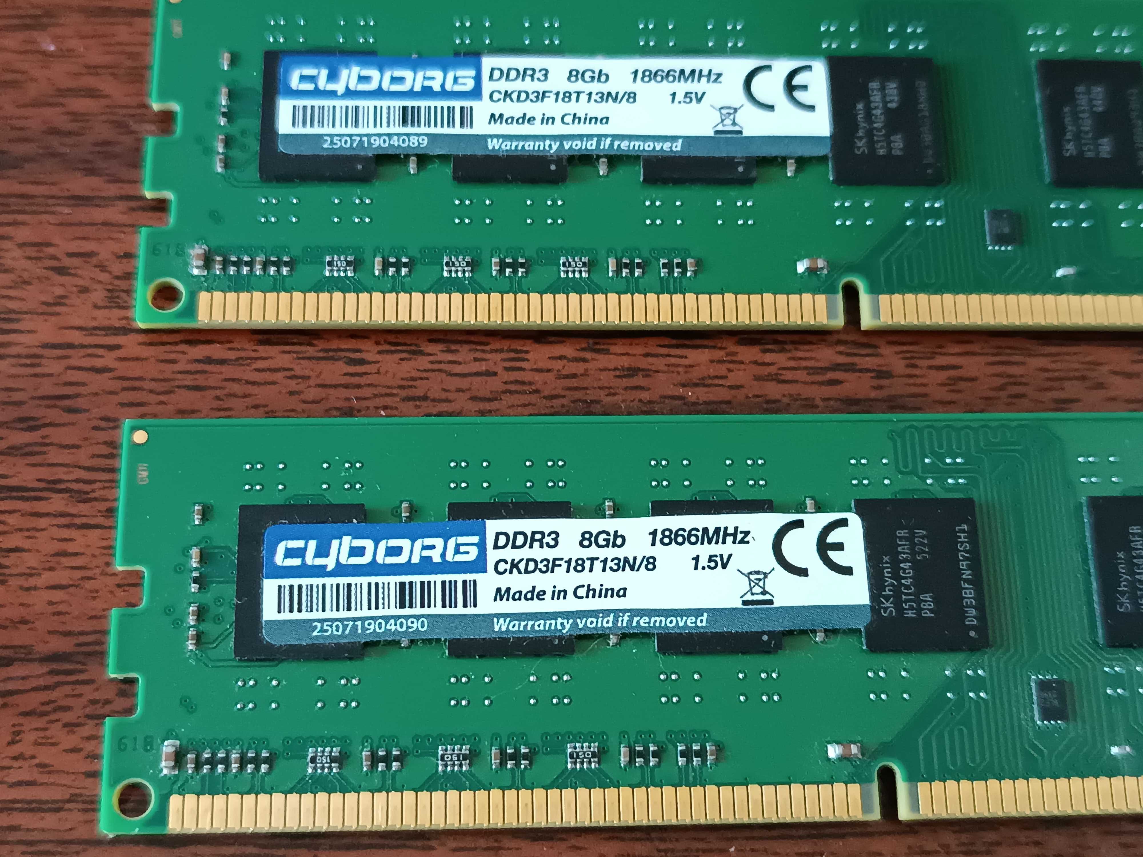 Оперативна Память CYBORG DDR3  16Gb (2x8) 1866MHz