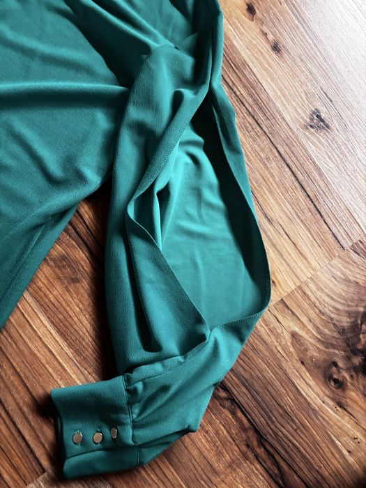 Zielona sukienka,prosta sukienka