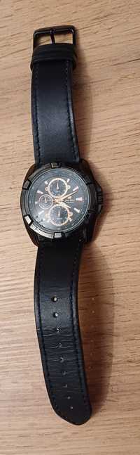 Zegarek męski Gino Rossi 003518A Skóra Czarny Stylowy