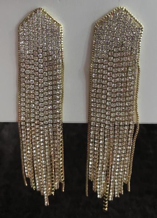 Серьги гвоздики,вечерние,блестящие,с камнями, серёжки