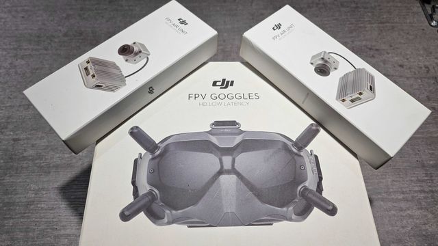 Zestaw DJI Goggles FPV  + dwie kamery DJI FPV AIR Unit